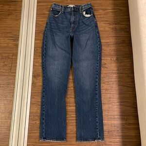 Abercrombie curve love 90s straight ultra high rise jeans